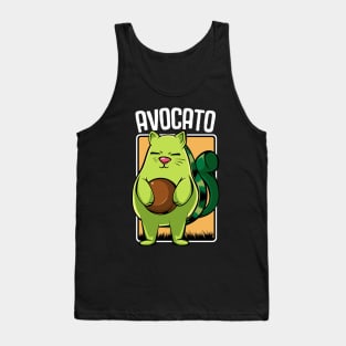 Avocado - Avocato Funny Cat Pun Cute Guacamole Tank Top